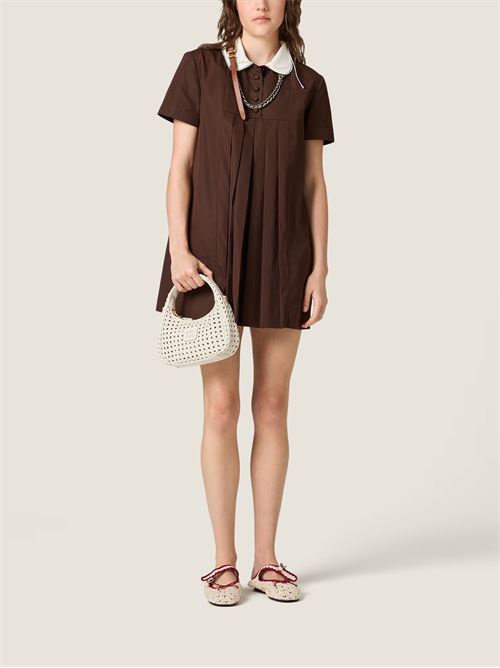 Abito in popeline MIU MIU | MF640110RGF0192